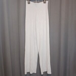 Oscar The Collection Wide Leg‎ Pants Elastic Waist Heavy knit Womens XS